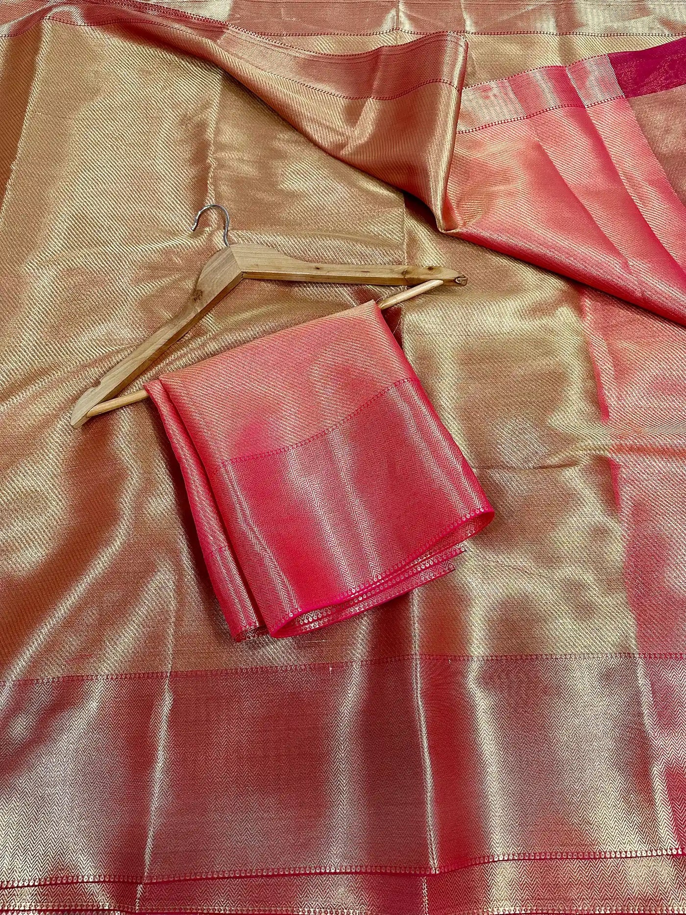 Jyothika Inspired Kanjivaram Tissue Saree